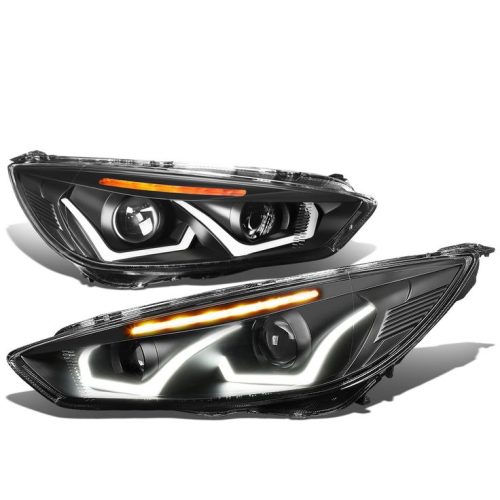 LED DRL Halo Projektör Farları 15-18 Ford Focus